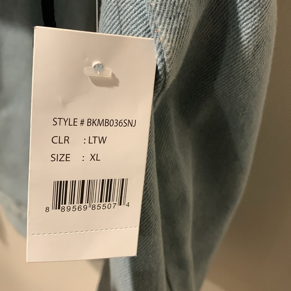 Brooklyn Cloth Mfg Co XL NWT Drip Denim Jacket - Picture 8 of 10